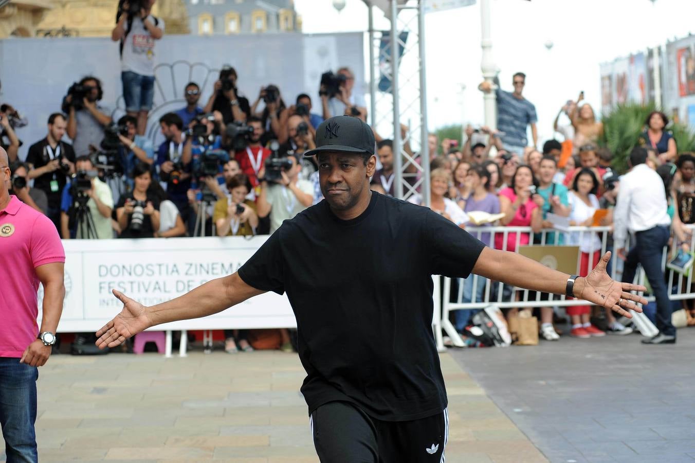 Denzel Washington derrocha simpatía en Donostia