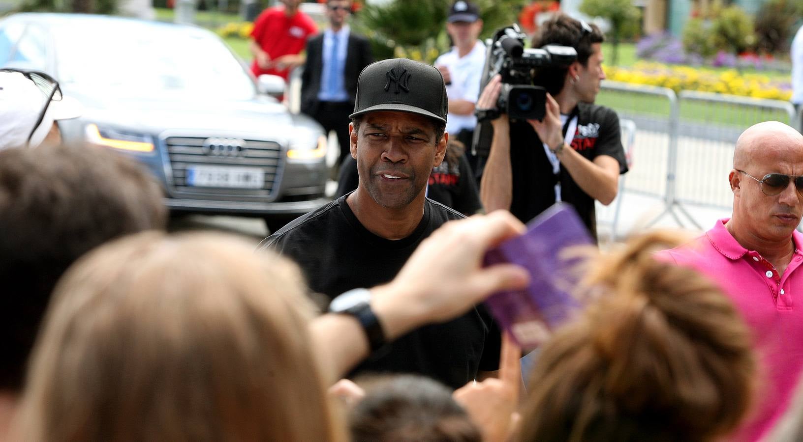 Denzel Washington derrocha simpatía en Donostia