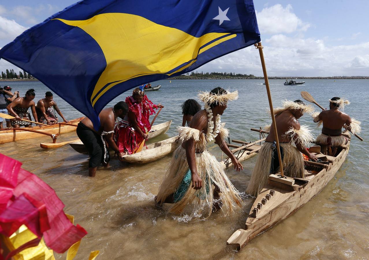 Pobladores isleños del Pacífico protestan contra calentamiento global