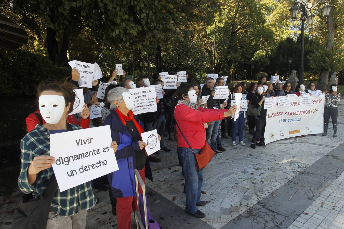Manifestación contra la pobreza