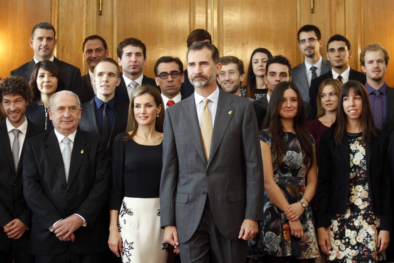 Audiencia de los Reyes con los galardonados con las Medallas de Asturias y los Premios Fin de Carrera