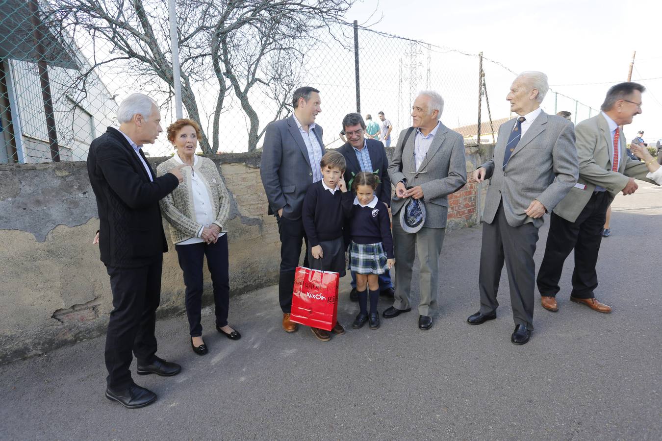 Inauguración de la calle Alfredo Liñero, en Gijón