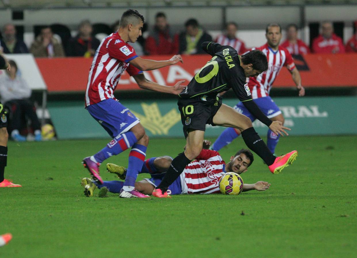 Las mejores imágenes del partido Sporting - Llagostera