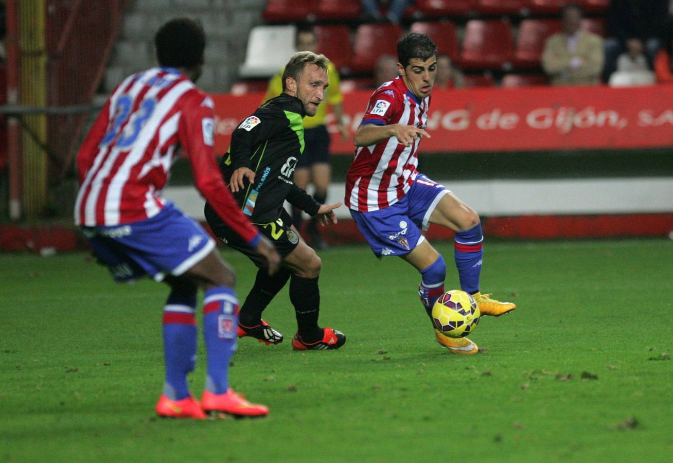 Las mejores imágenes del partido Sporting - Llagostera