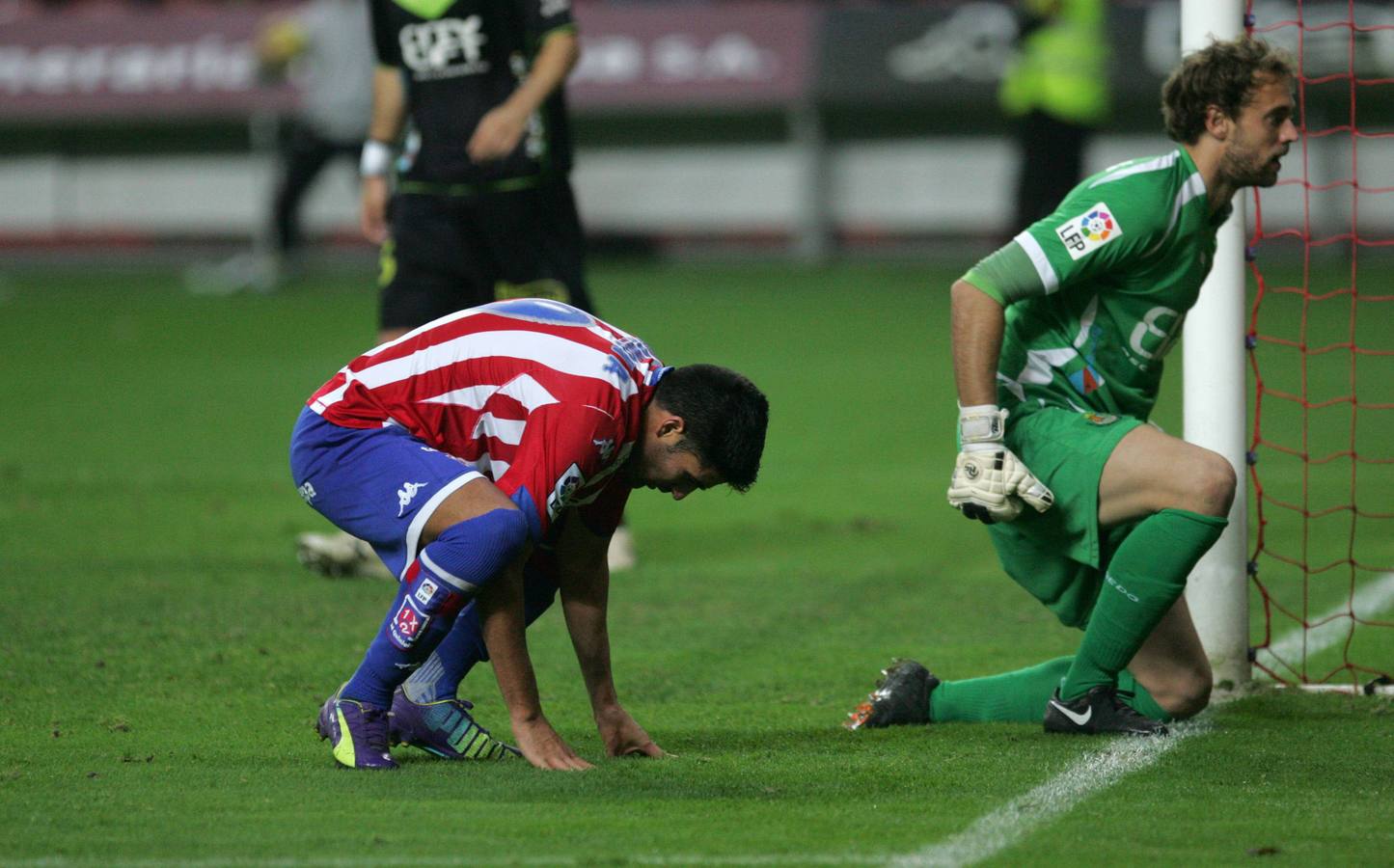 Las mejores imágenes del partido Sporting - Llagostera