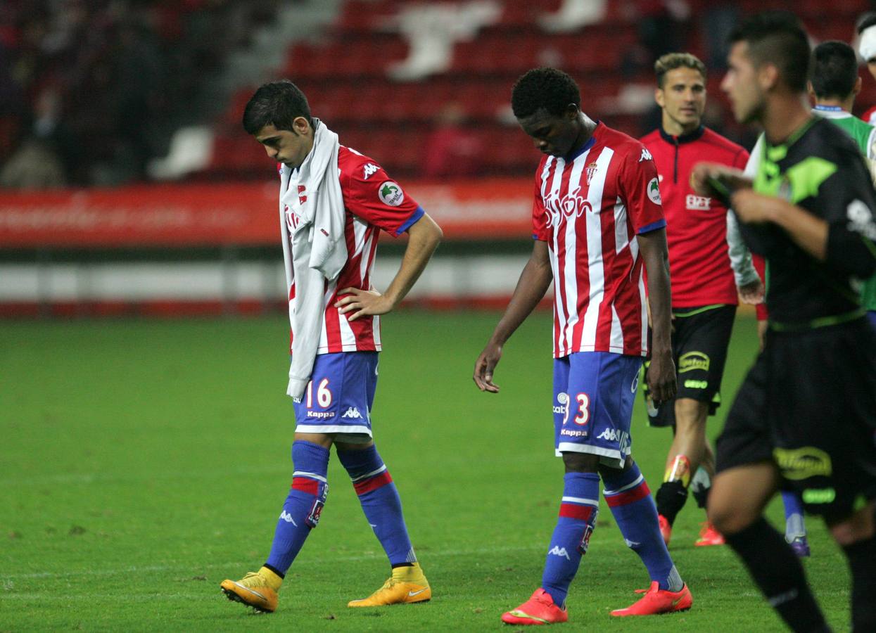 Las mejores imágenes del partido Sporting - Llagostera