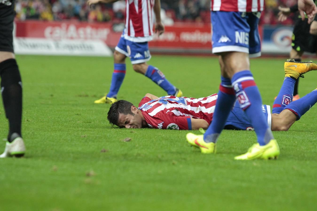 Las mejores imágenes del partido Sporting - Llagostera