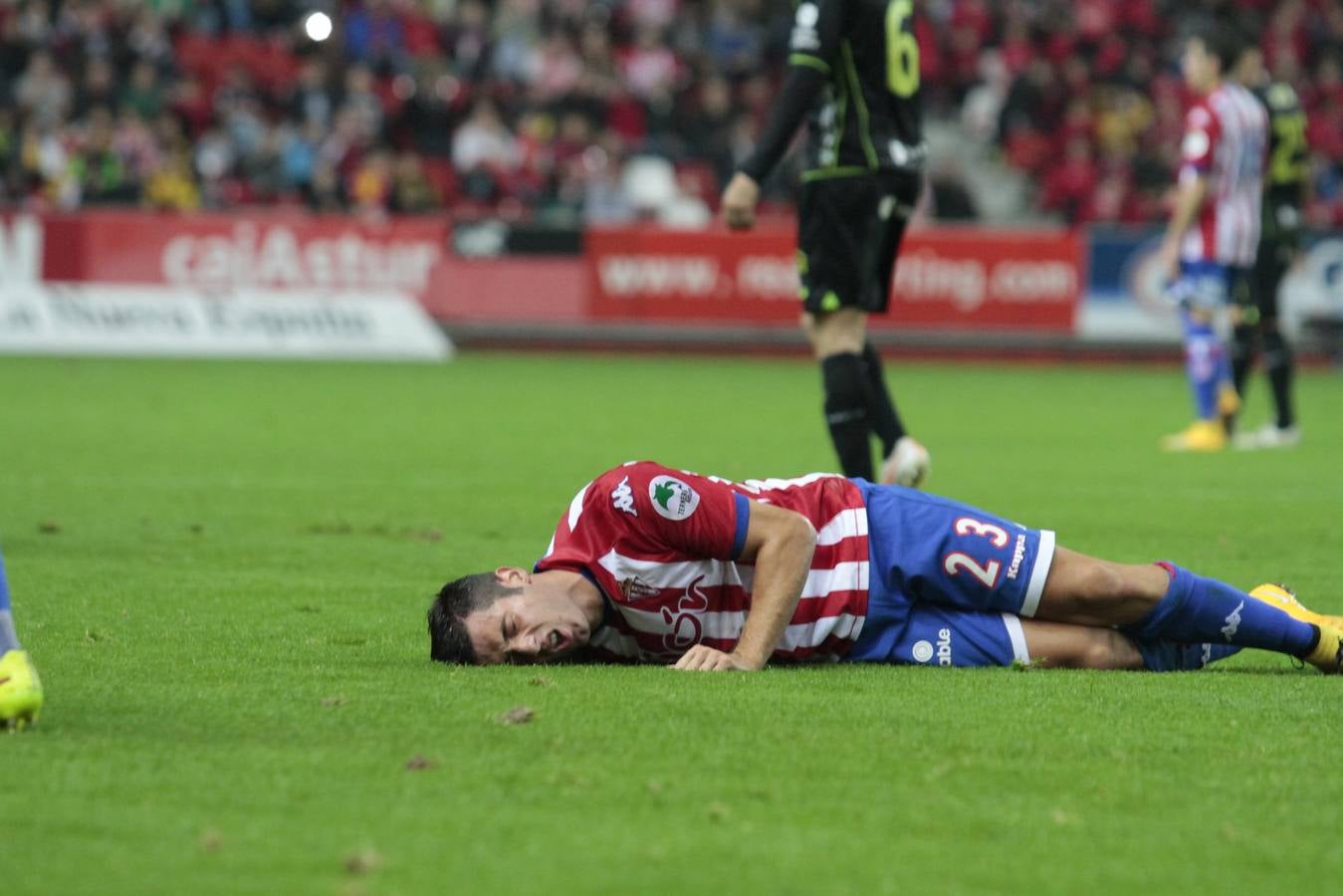 Las mejores imágenes del partido Sporting - Llagostera