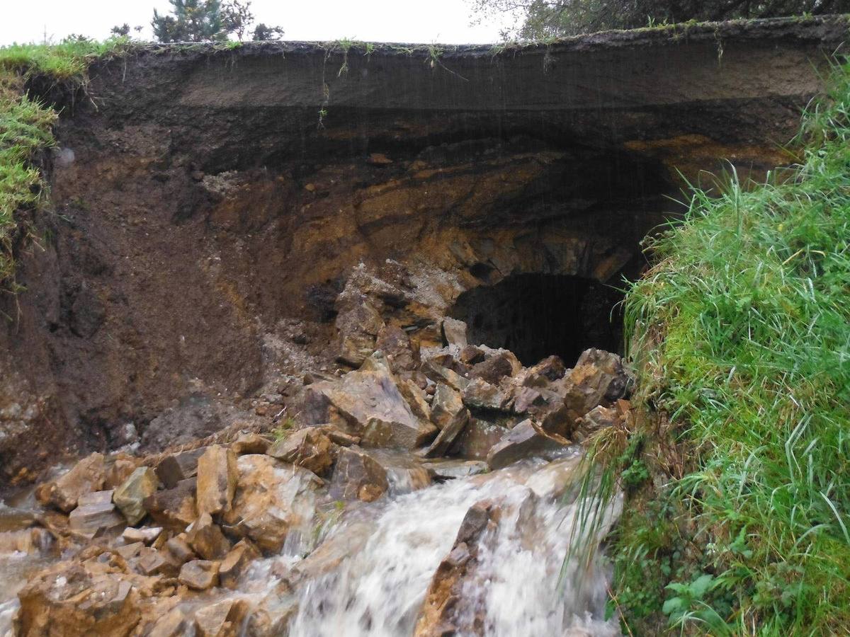 Los daños de las lluvias en el Occidente asturiano