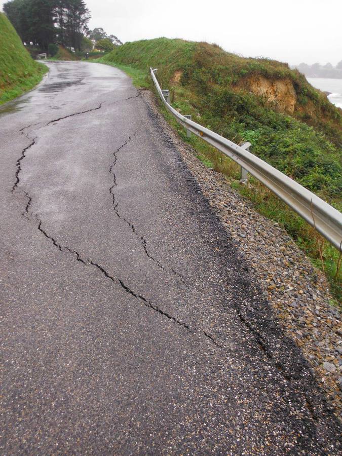 Los daños de las lluvias en el Occidente asturiano