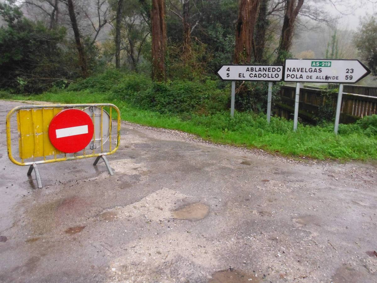 Los daños de las lluvias en el Occidente asturiano