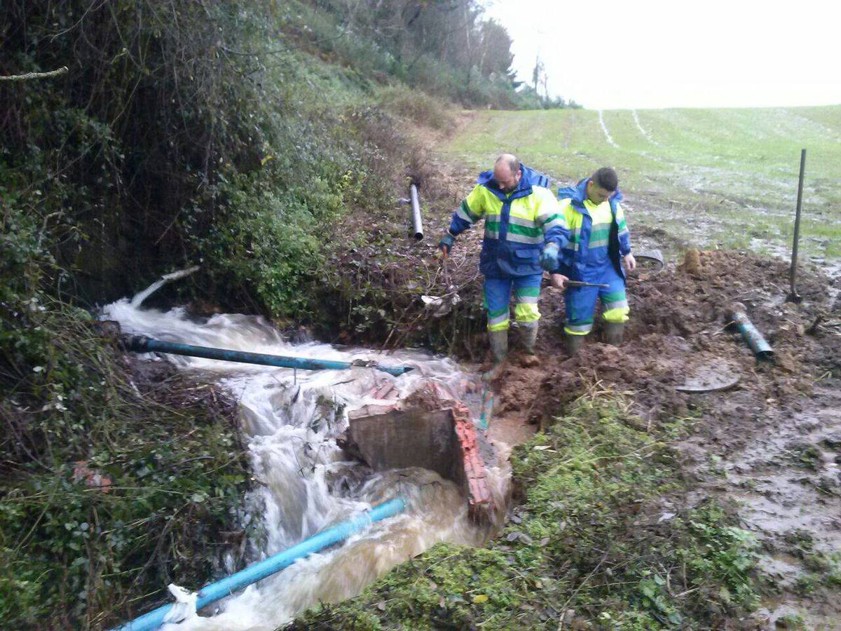 Los daños de las lluvias en el Occidente asturiano