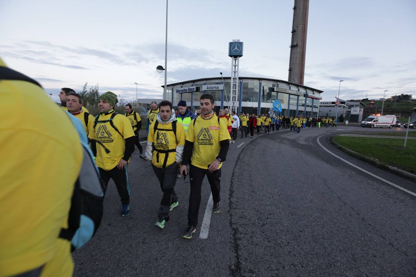 Los trabajadores de Alcoa marchan a Oviedo en defensa de sus empleos