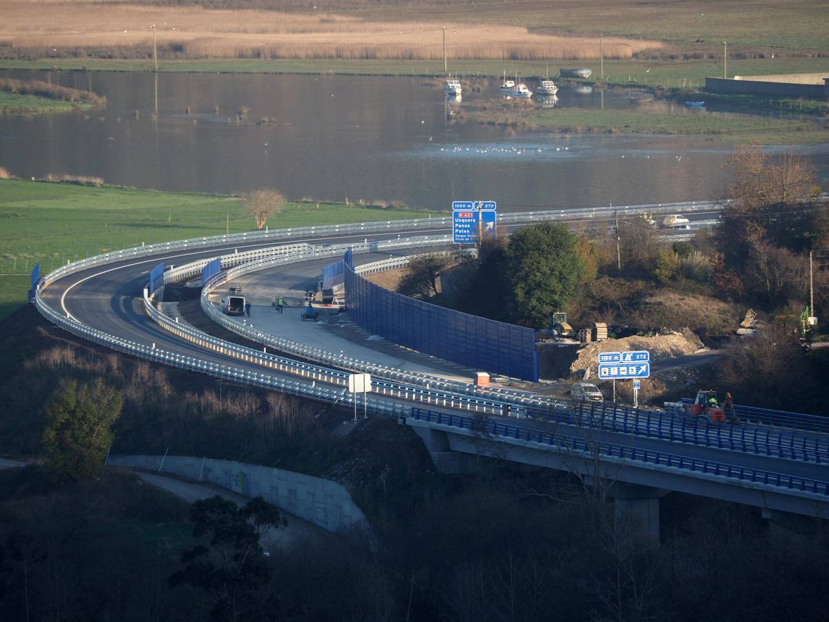 Últimas obras de la autovía en Asturias
