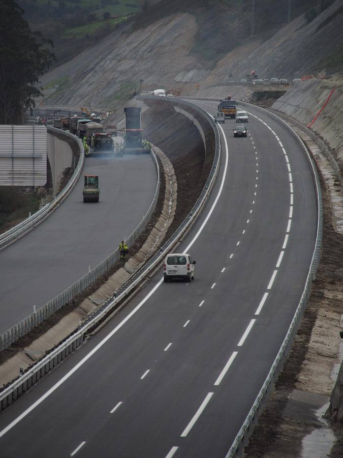 Últimas obras de la autovía en Asturias