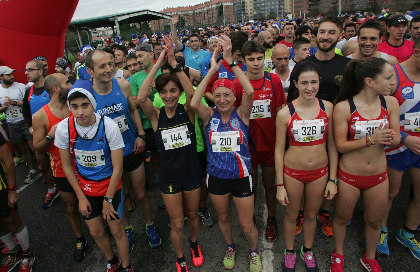 Carrera popular de Nochebuena en Gijón