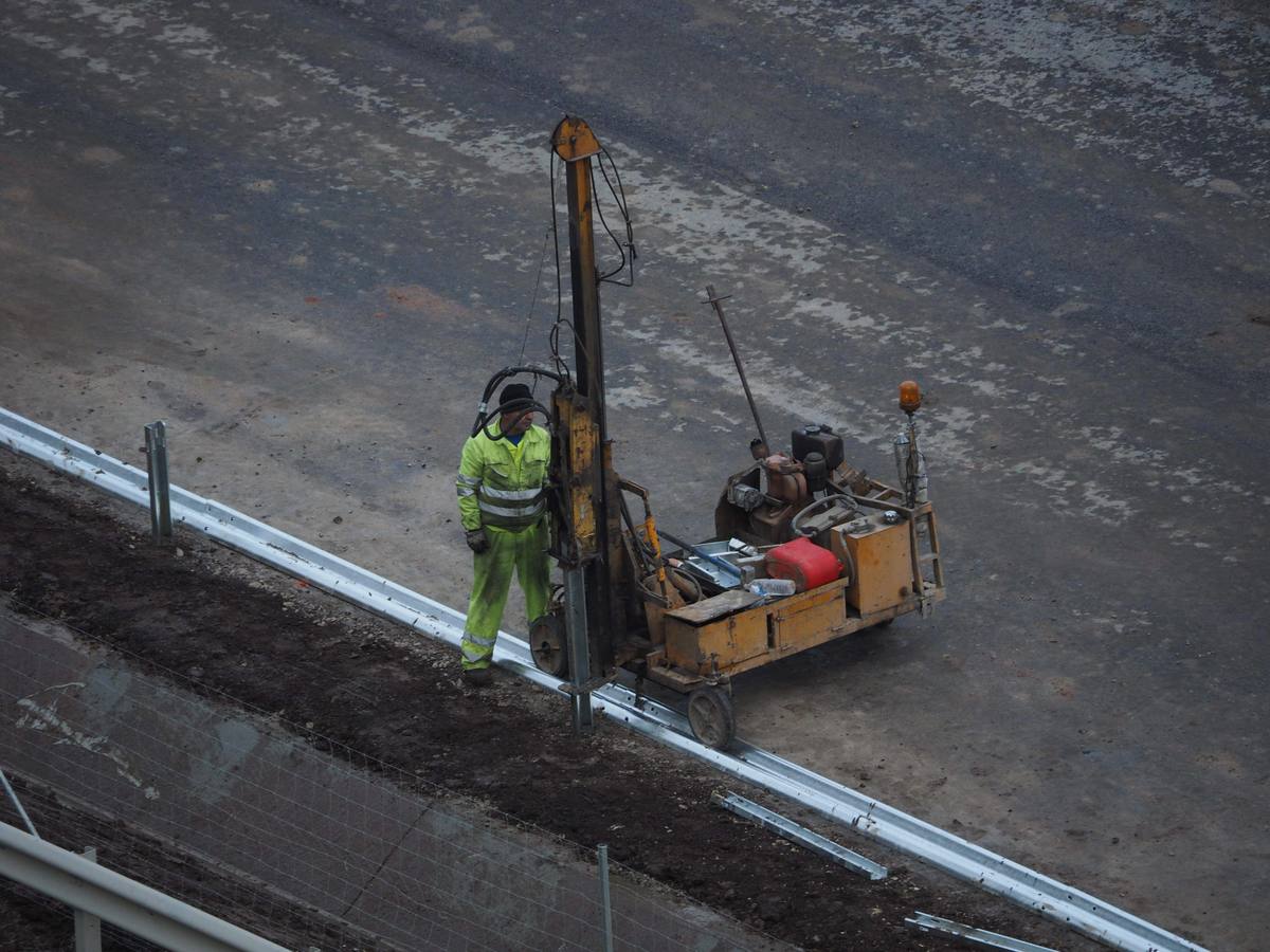 Las imágenes de las últimas obras en la Autovía del Cantábrico