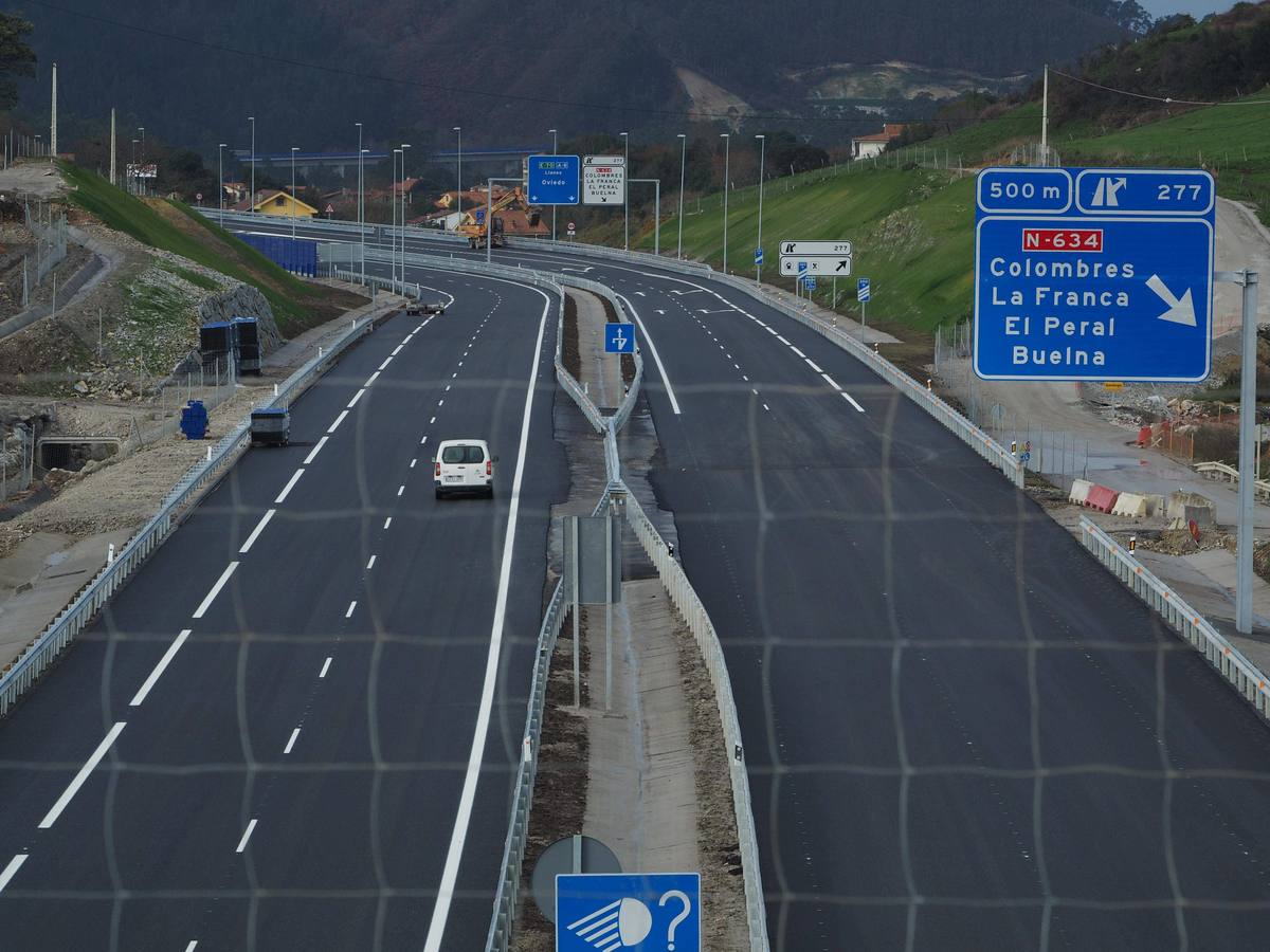 Las imágenes de las últimas obras en la Autovía del Cantábrico