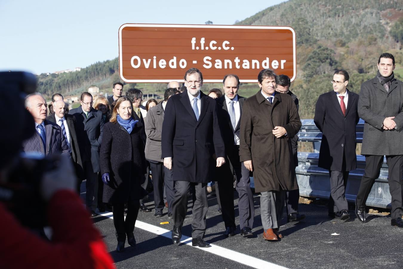 Mariano Rajoy inaugura el último tramo de la autovía del Cantábrico