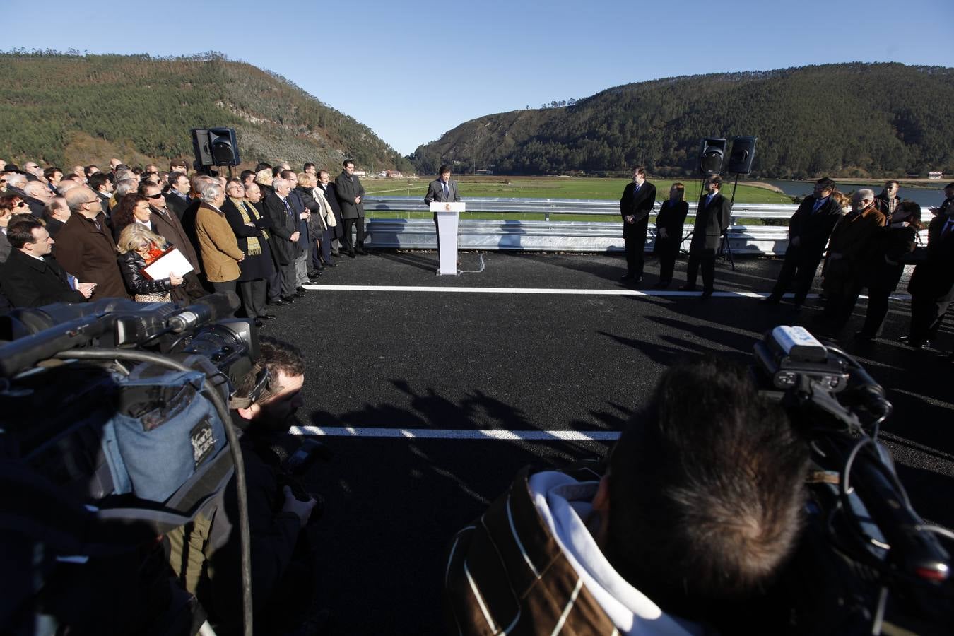 Mariano Rajoy inaugura el último tramo de la autovía del Cantábrico
