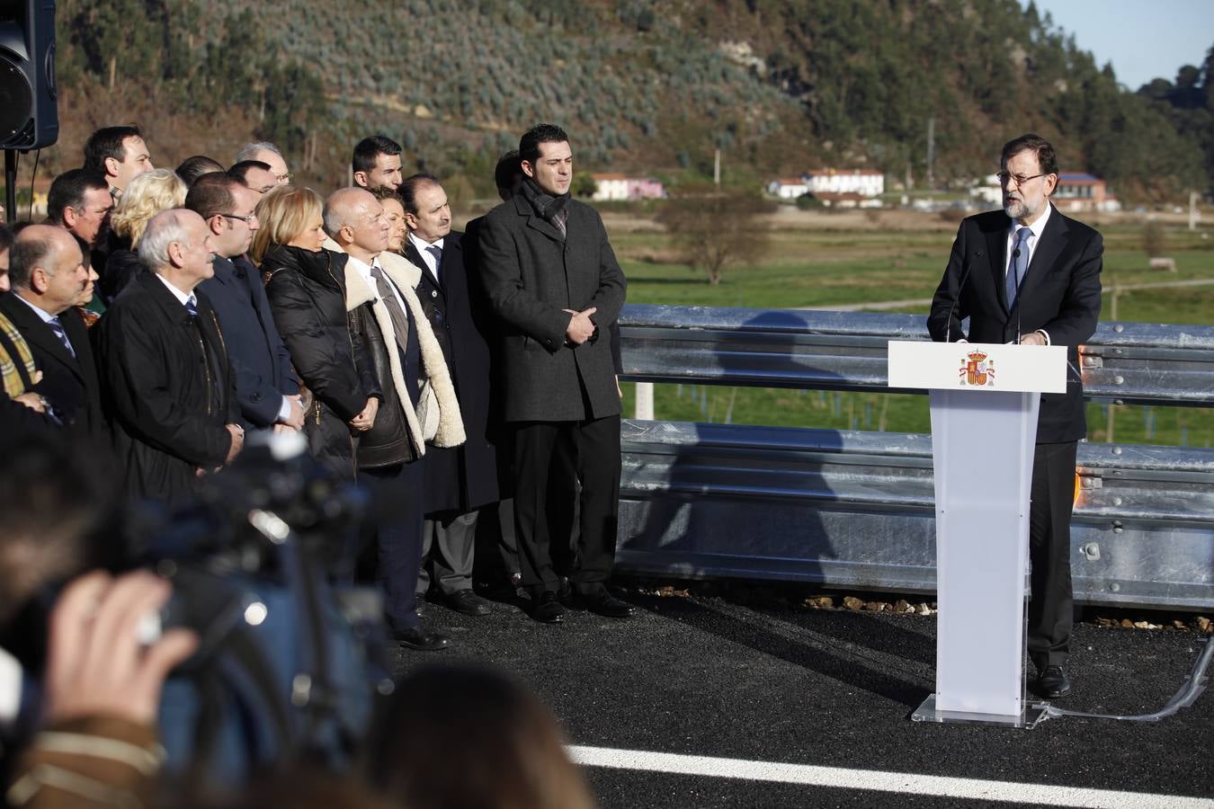 Mariano Rajoy inaugura el último tramo de la autovía del Cantábrico