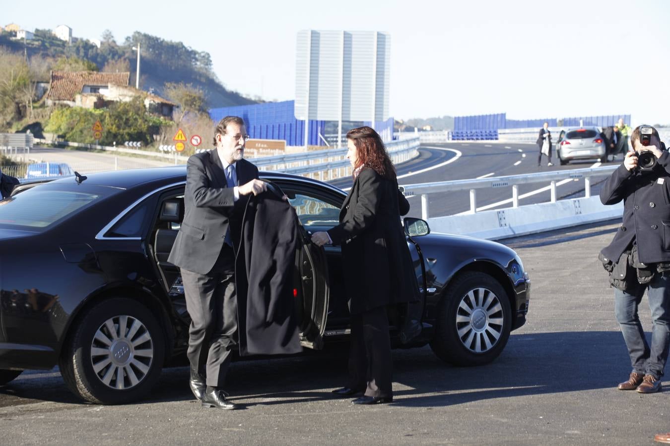 Mariano Rajoy inaugura el último tramo de la autovía del Cantábrico