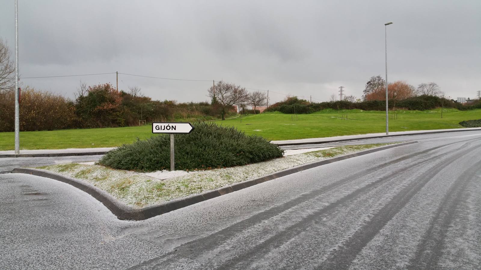 El granizo en Gijón