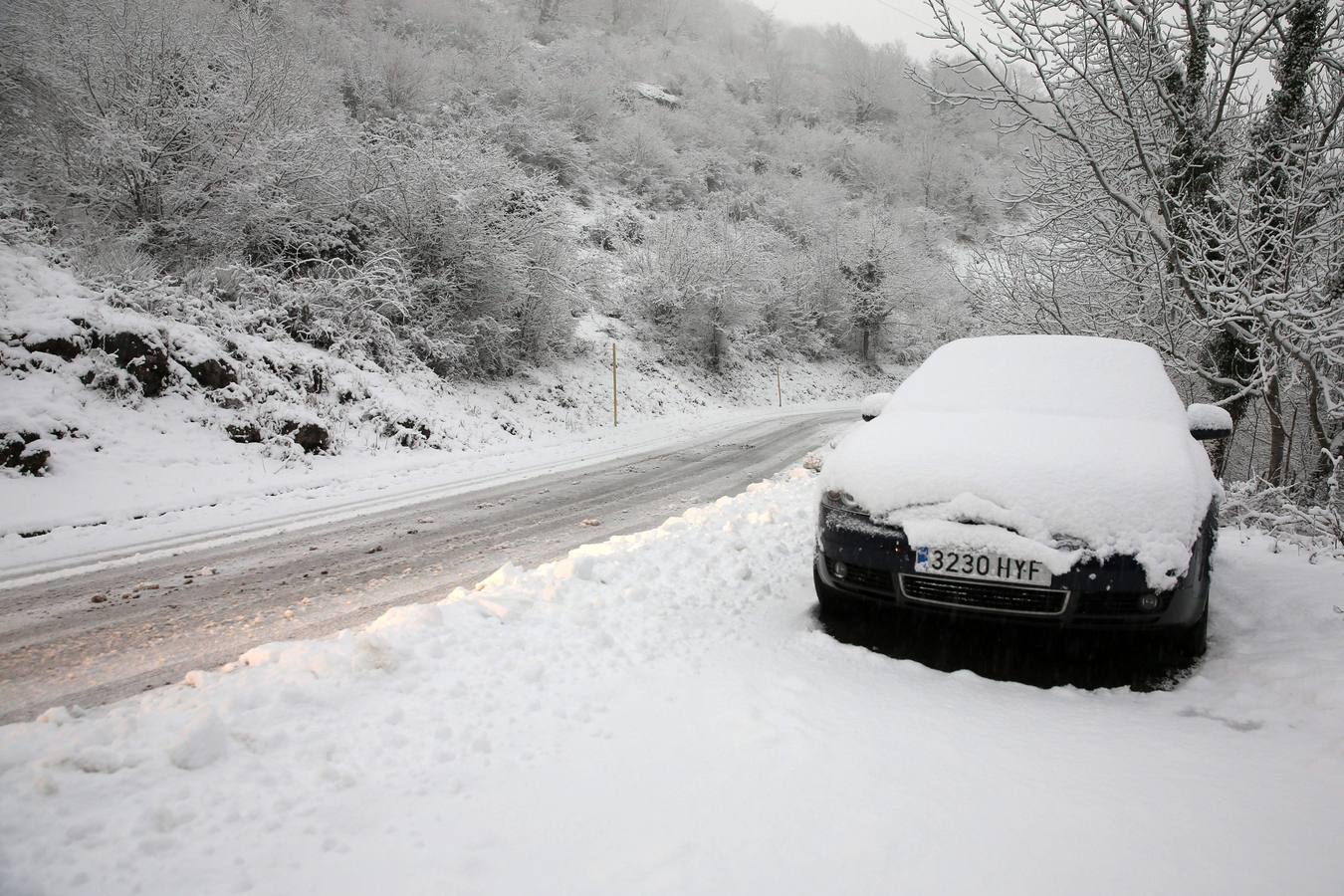 Asturias, en alerta por viento y nevadas