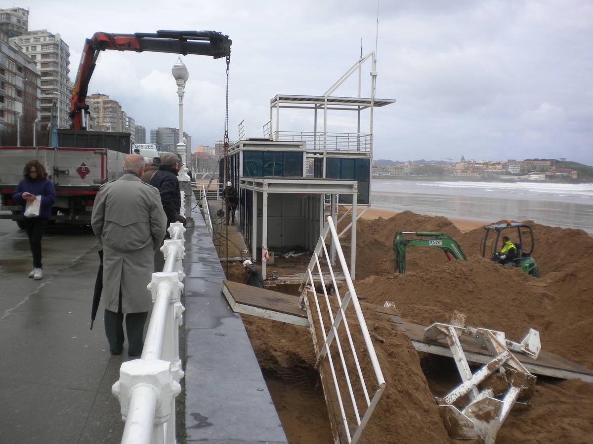 San Lorenzo tras el temporal