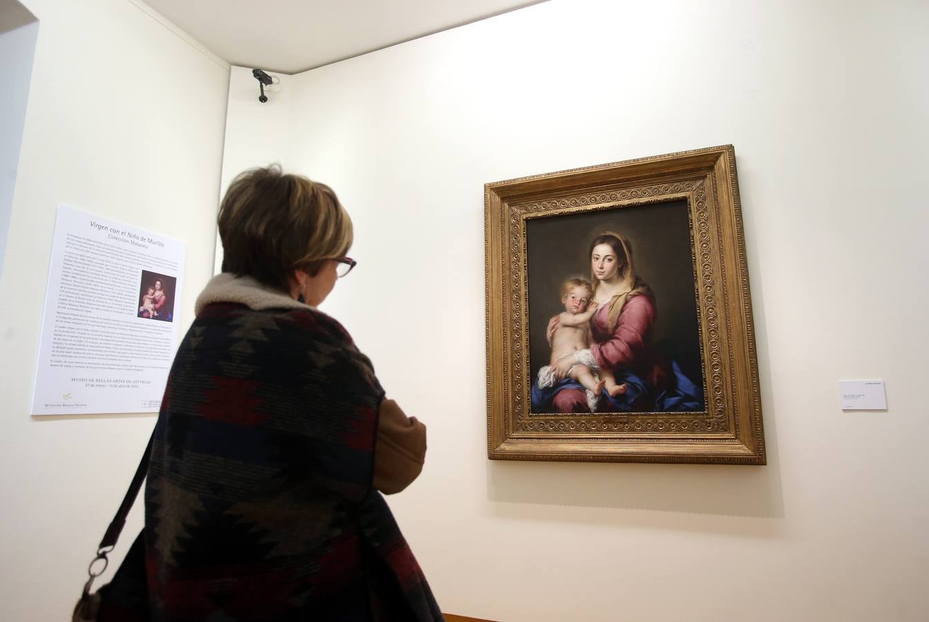 La obra &#039;Virgen con el niño&#039; de Murillo llega al Bellas Artes de Asturias