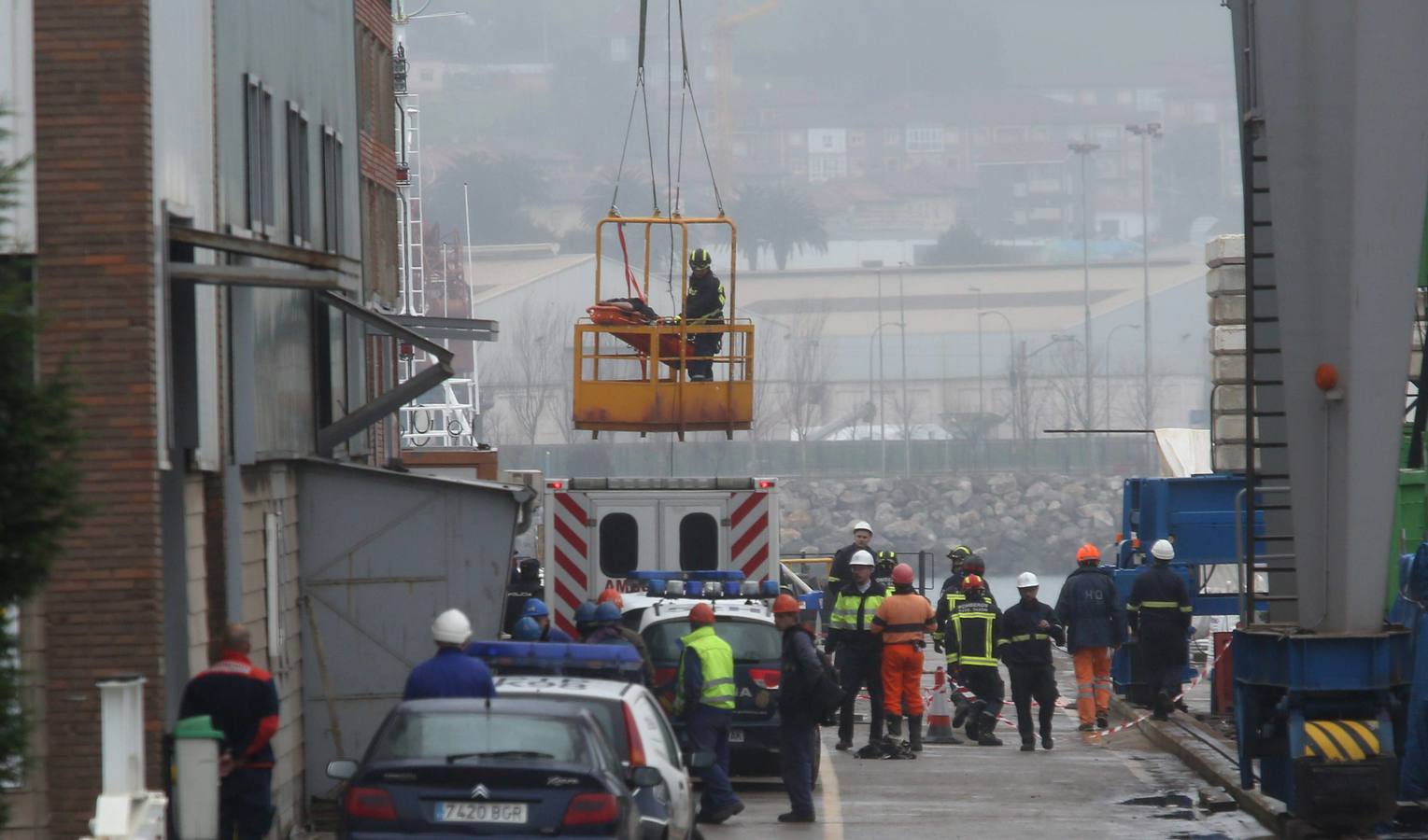 Fallece un trabajador en el Astillero Armón de Gijón