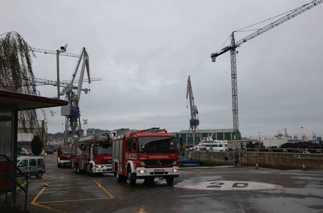 Fallece un trabajador en el Astillero Armón de Gijón