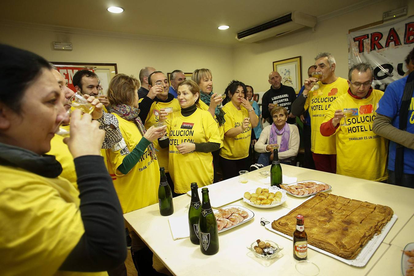 Los trabajadores del Hotel León anuncian el fin de su encierro