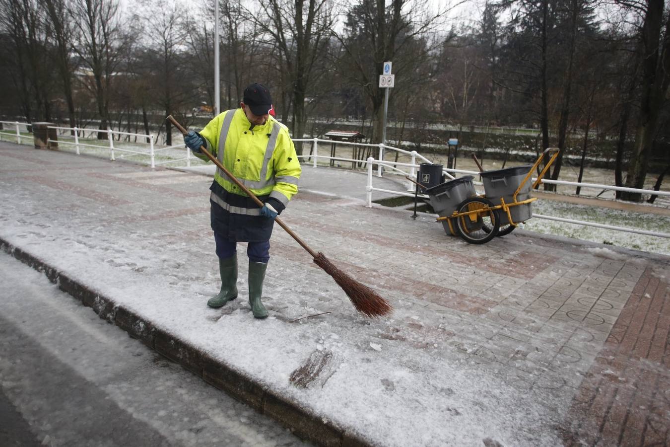 La nieve, en Asturias