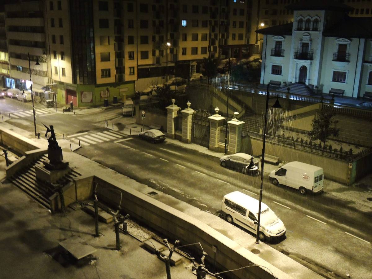 El suroccidente asturiano, bajo el manto blanco de la nieve