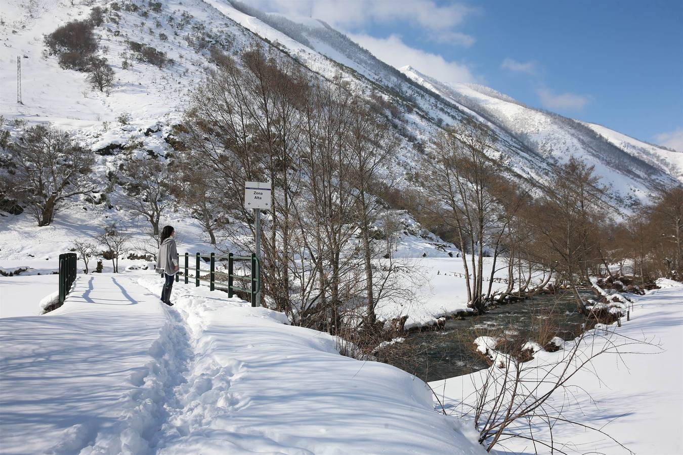 Así quedó Degaña tras las nevadas