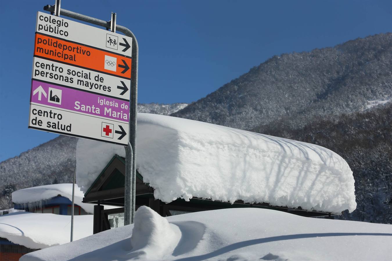 Así quedó Degaña tras las nevadas