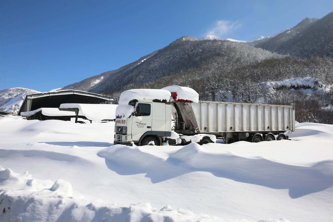Así quedó Degaña tras las nevadas
