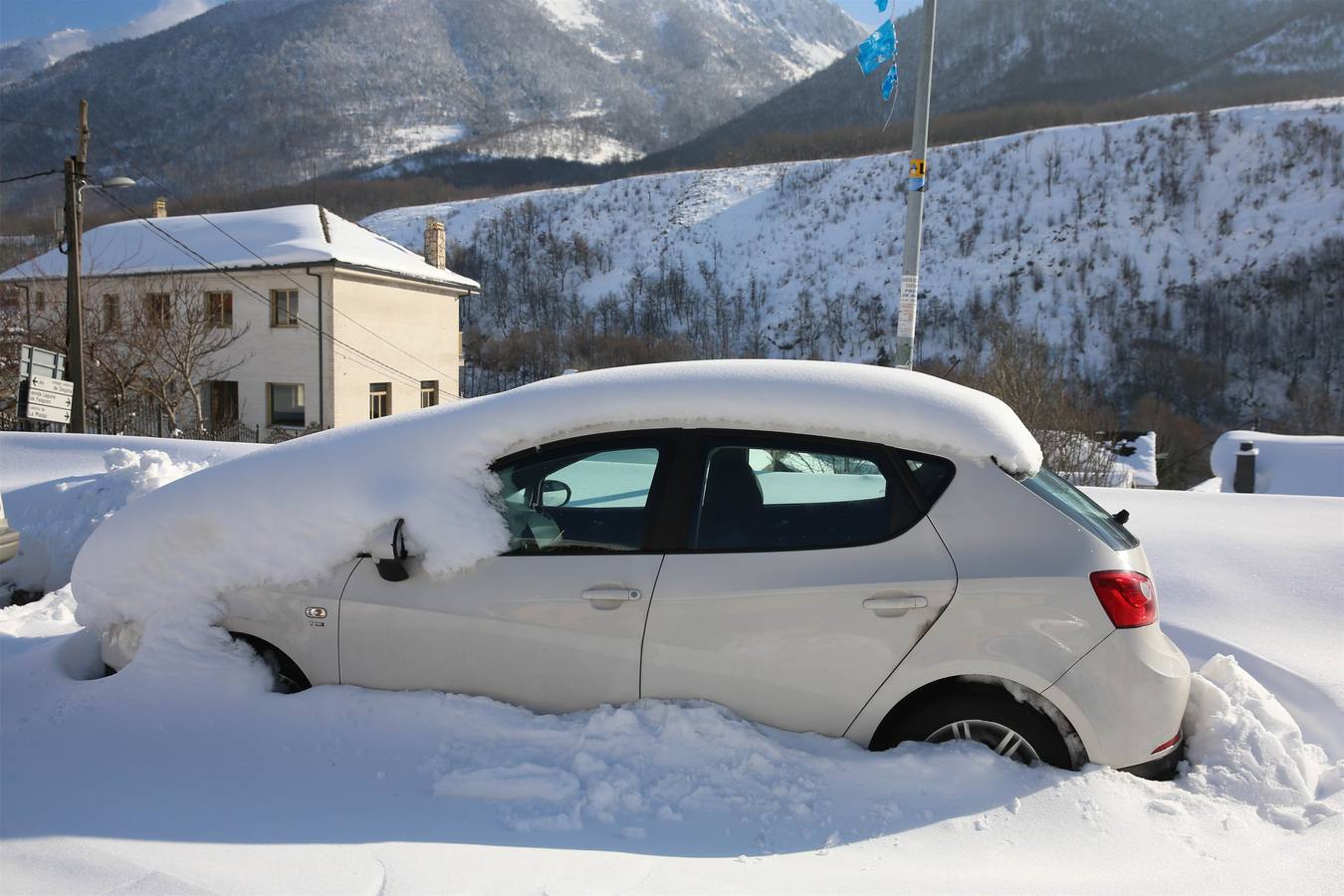 Así quedó Degaña tras las nevadas