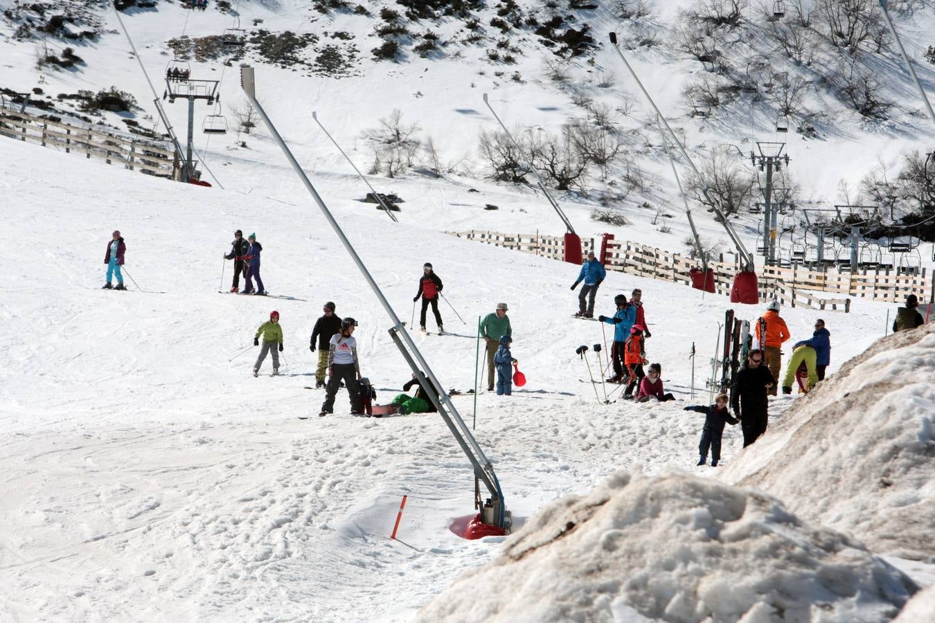 Día perfecto para disfrutar de la nieve en Asturias