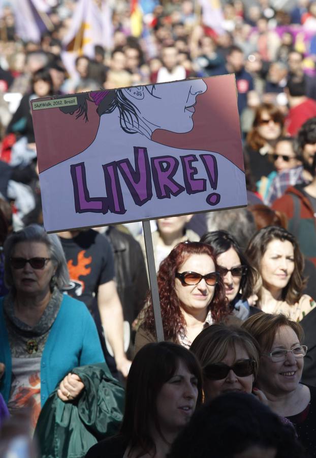 Manifestación del Día de la Mujer en Gijón