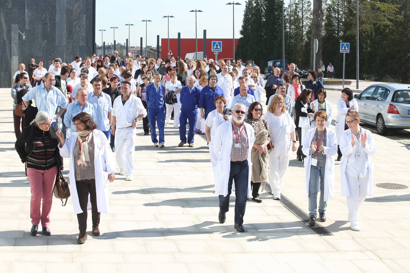 Protesta en el HUCA por el mal estado de las instalaciones