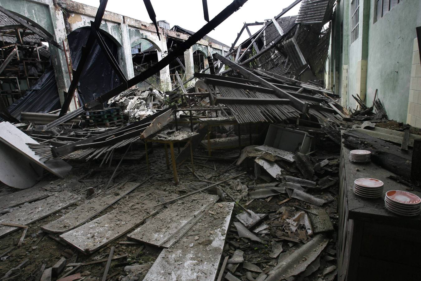 Las ruinas de la fábrica de loza de San Claudio