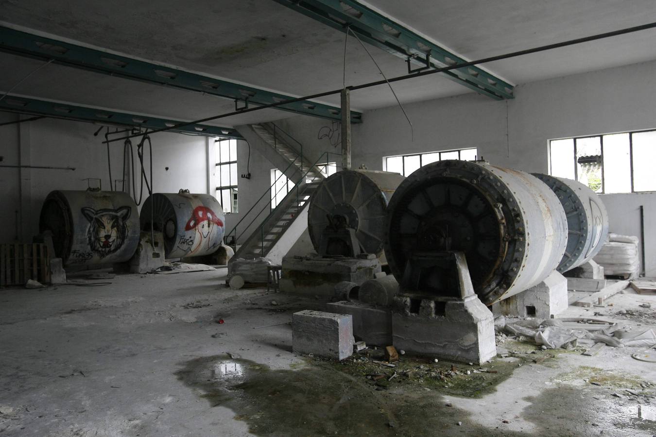 Las ruinas de la fábrica de loza de San Claudio