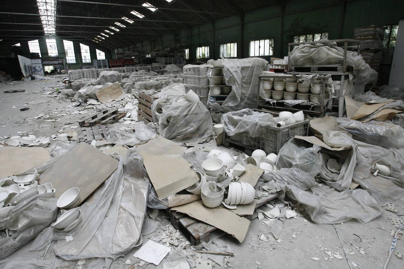 Las ruinas de la fábrica de loza de San Claudio