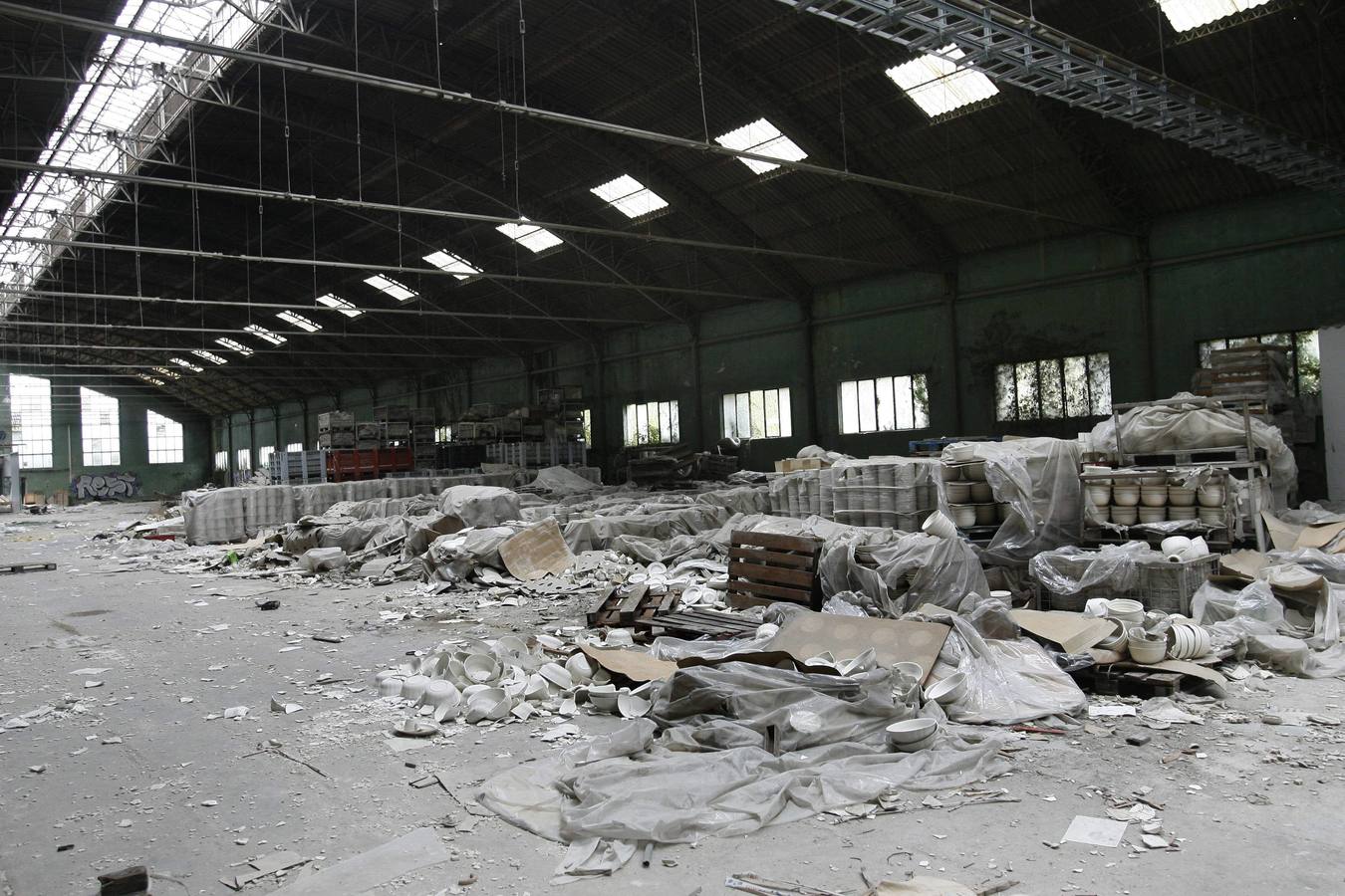 Las ruinas de la fábrica de loza de San Claudio