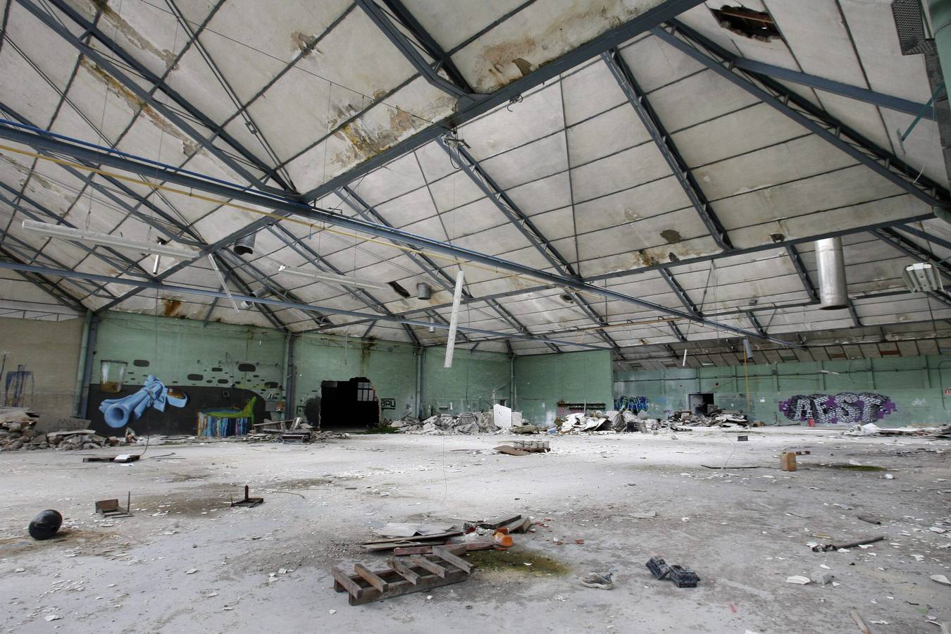 Las ruinas de la fábrica de loza de San Claudio