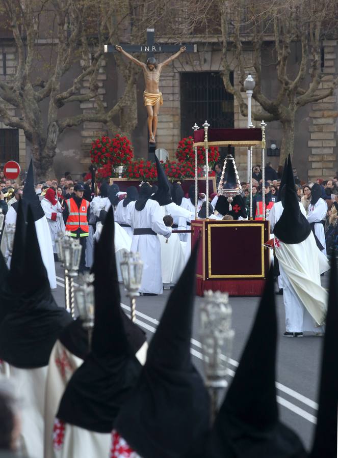 Procesión del Vía Crucis, en Gijón