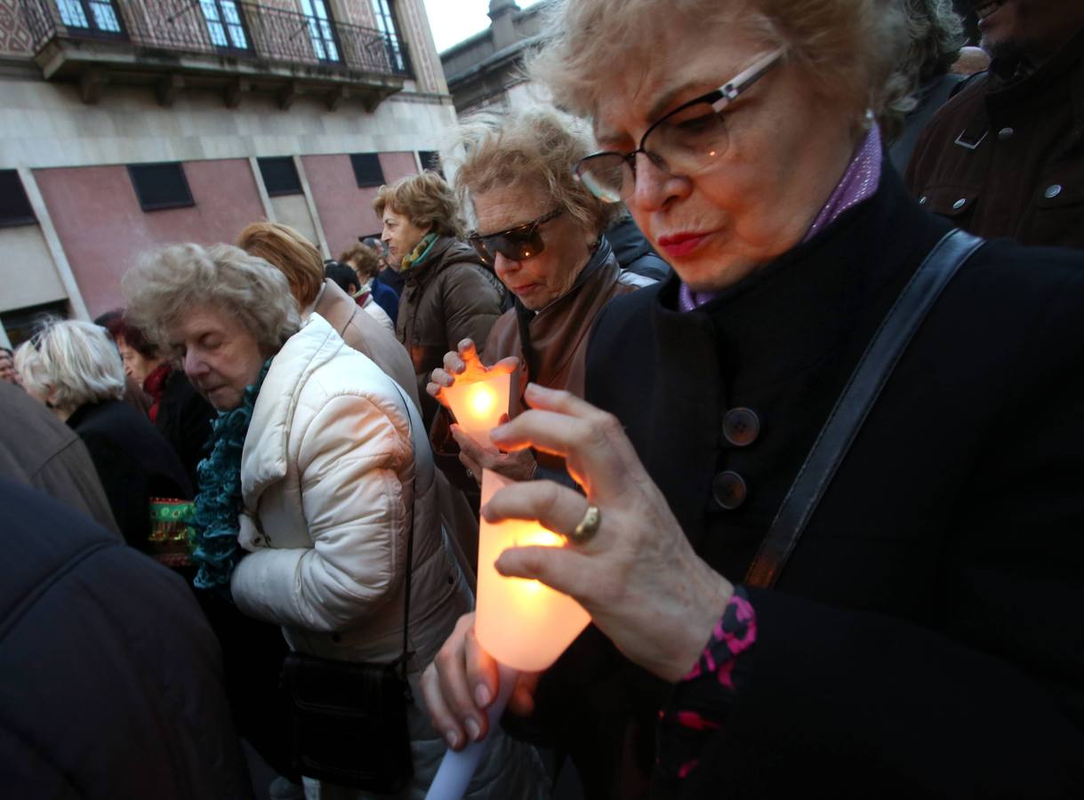 Procesión del Vía Crucis, en Gijón