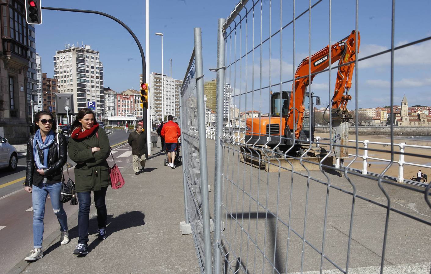 Comienzan las obras de reparación del Muro de San Lorenzo